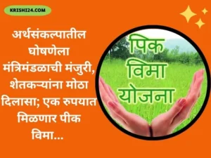 एक रुपयात मिळणार पीक विमा...