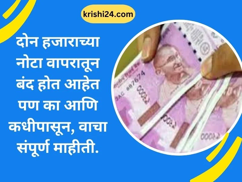 दोन हजाराच्या नोटा वापरातून बंद होत आहेत पण का आणि कधीपासून, वाचा संपूर्ण माहीती