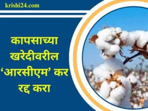 कापसाच्या खरेदीवरील ‘आरसीएम’ कर रद्द करा